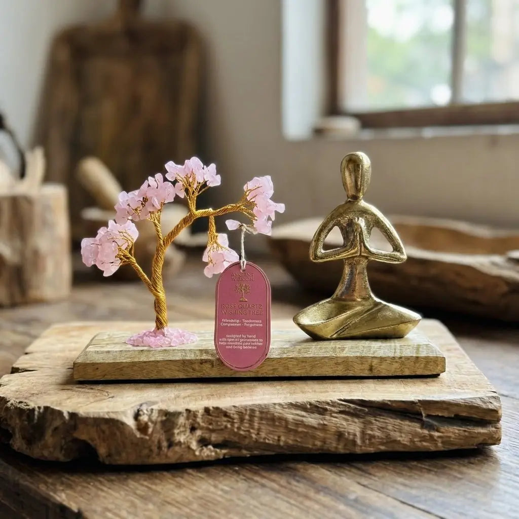 Jardin de Yoga Namasté en Quartz Rose – Arbre Incliné