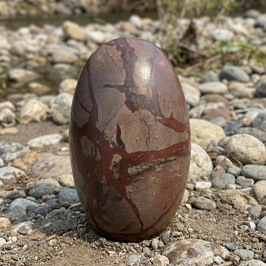 Pierre Lingam - 30 cm - Pierre sacrée de Narmada