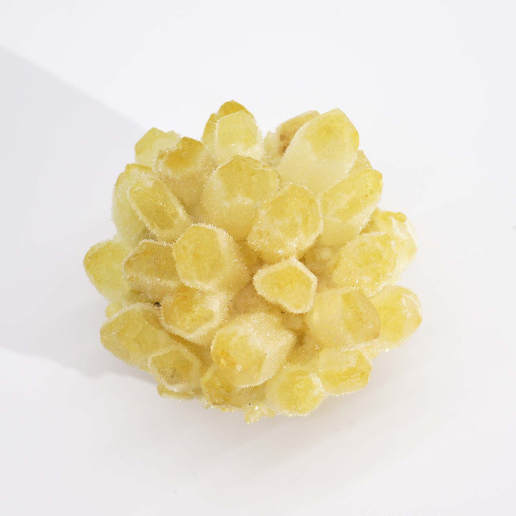 Amas de Quartz Fantôme Jaune — 7 × 7 cm (250 - 300g) - Karmic Artisan
