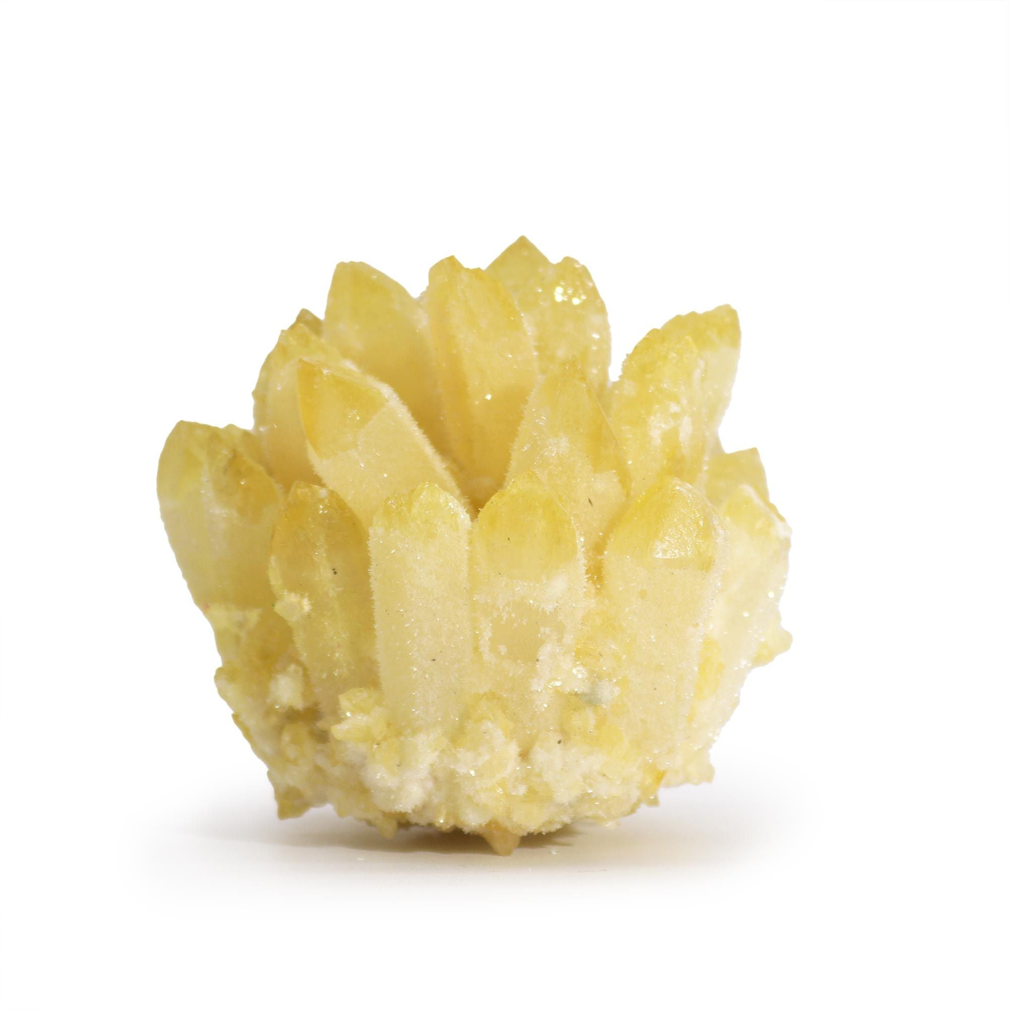 Amas de Quartz Fantôme Jaune — 7 × 7 cm (250 - 300g) - Karmic Artisan