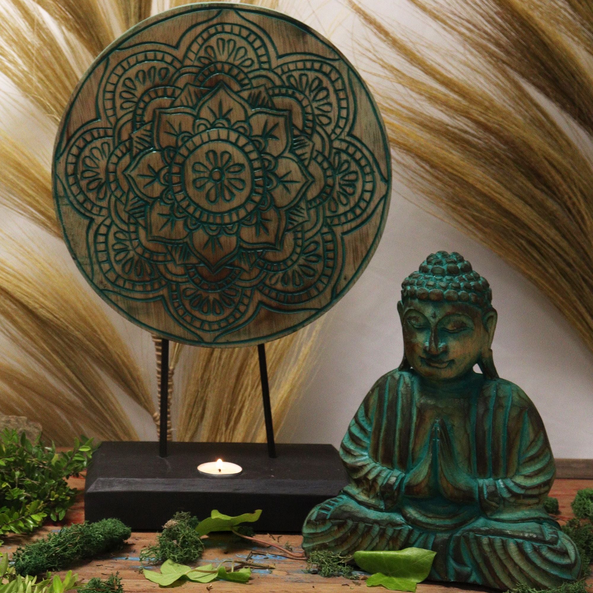 Ensemble Feng Shui Bouddha – Mandala Vert