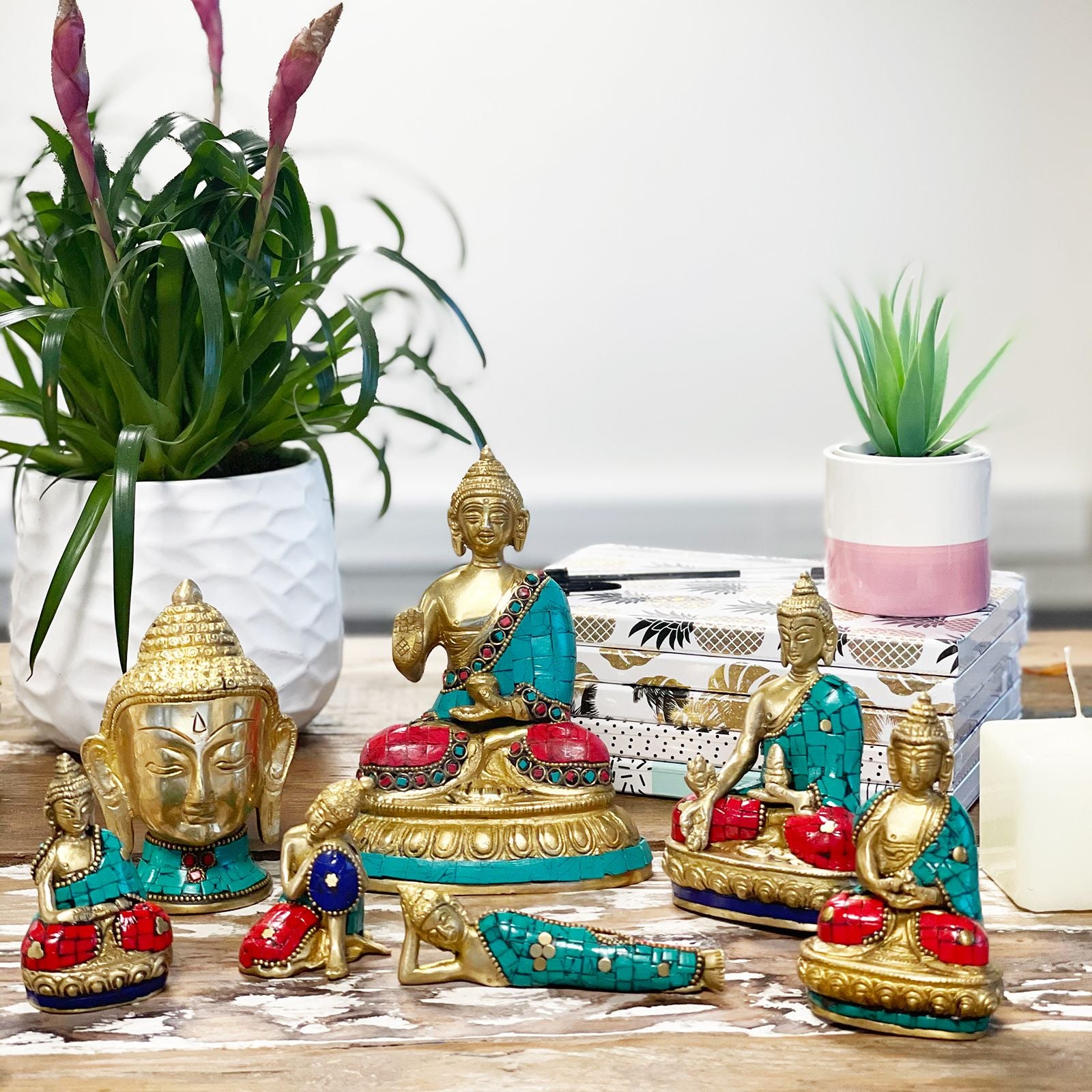 Figurine Bouddha en Laiton – Amitabha – 9,5 cm