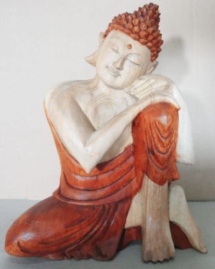 Statue de Bouddha sculptée à la main – 25 cm – Bouddha Pensif
