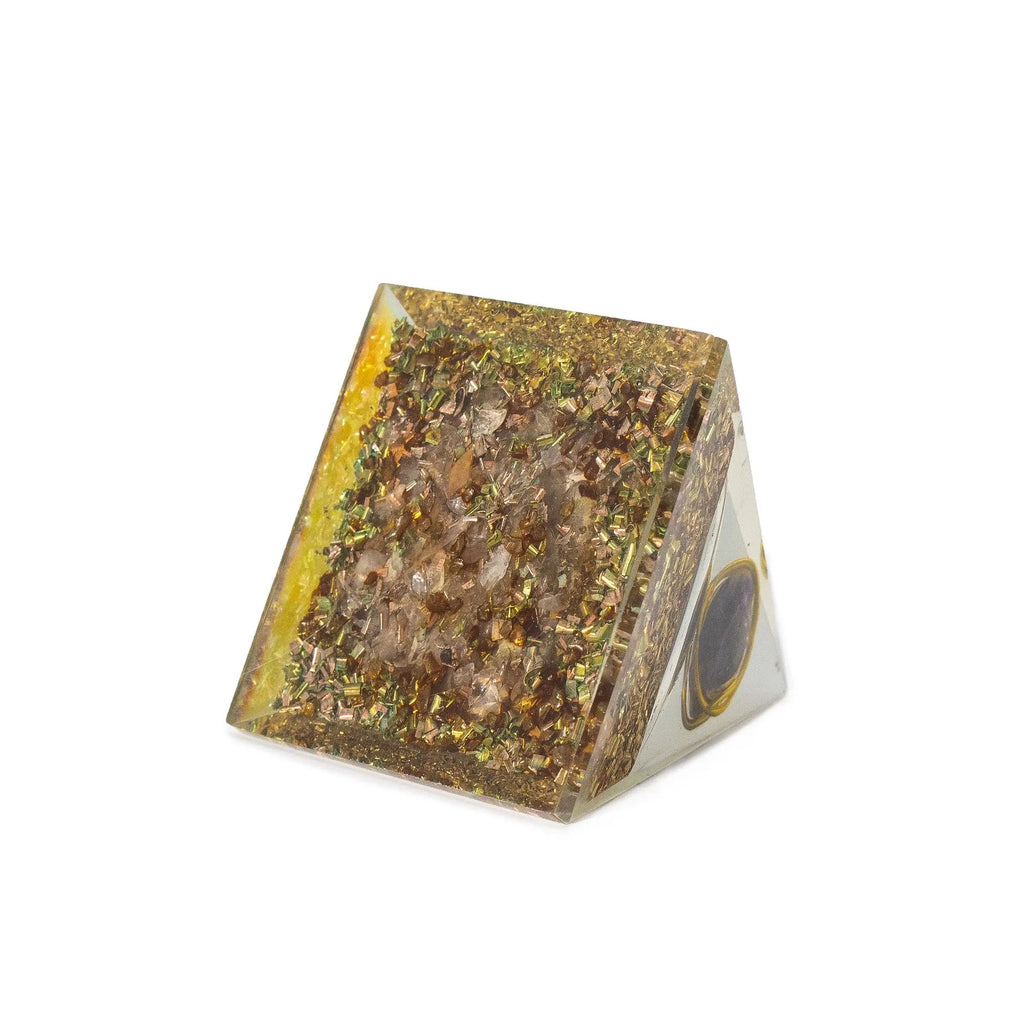 Pyramide d’orgonite en améthyste et cuivre – 7,5 x 6 cm AWGifts Dropship