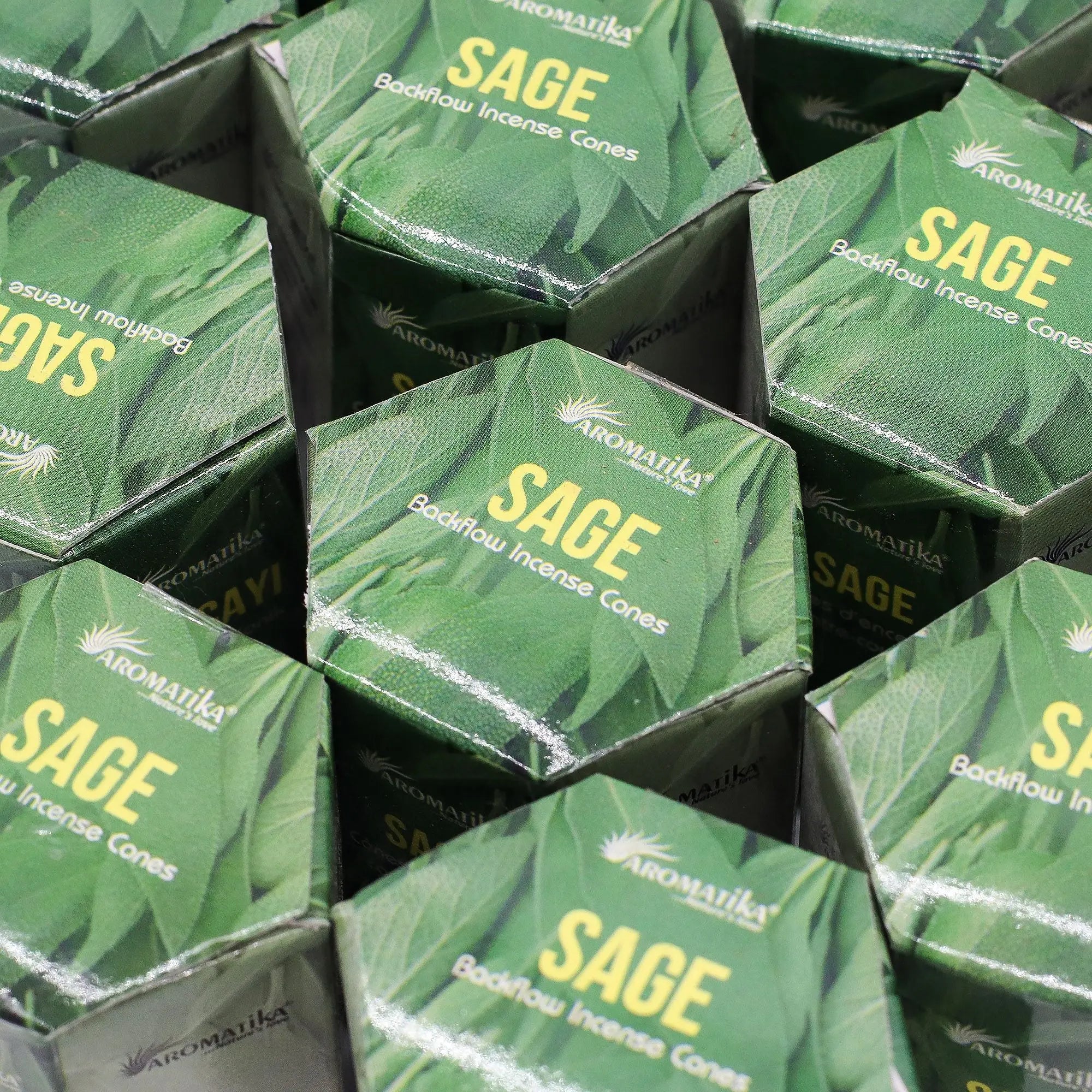 Encens à reflux Sauge – Cônes backflow pour brûleur d’encens cascade (10 pièces) AWGifts Dropship