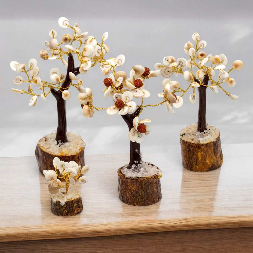 Gomati Chakra Stone Trees – Set of 4