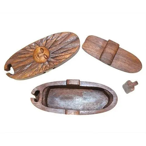 Boîte magique de Bali – Soleil en bois de Saman AWGifts Dropship