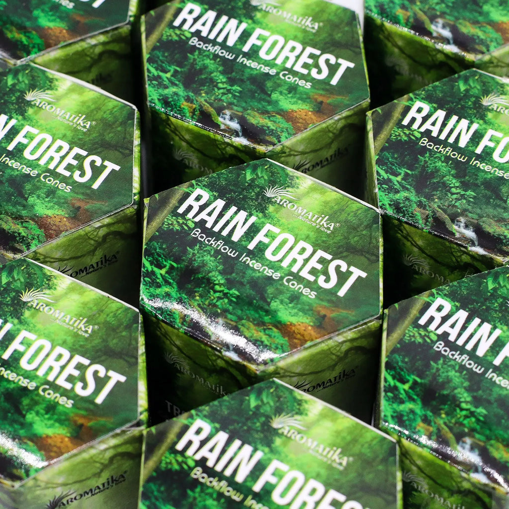 Encens à reflux Forêt tropicale – Cônes backflow pour brûleur d’encens cascade (10 pièces) AWGifts Dropship