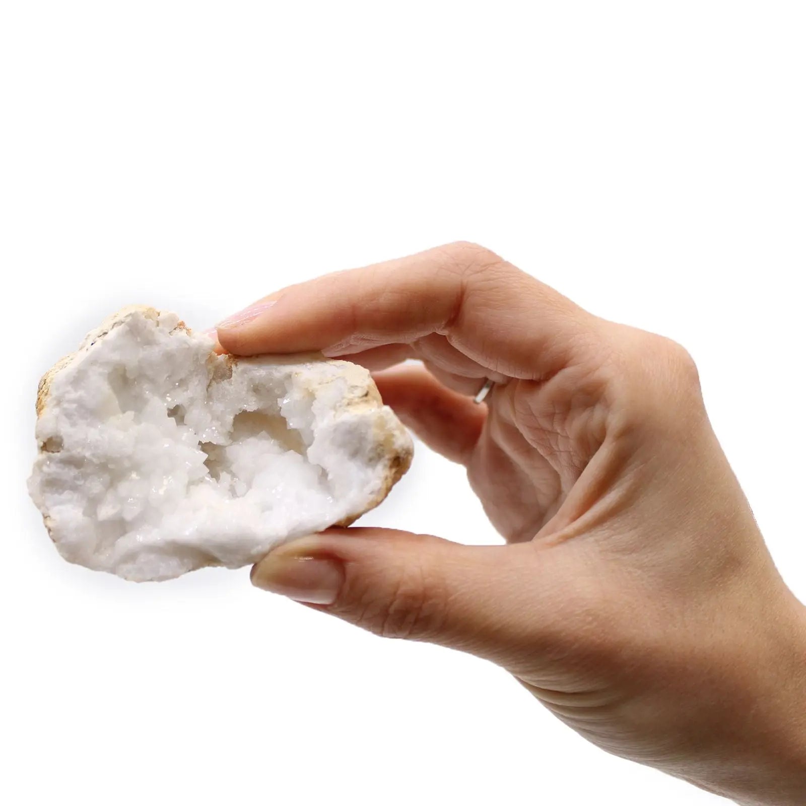 Plateau de Géodes de Calcite Naturelle du Maroc – Environ 32 Spécimens (4 kg) AWGifts Dropship