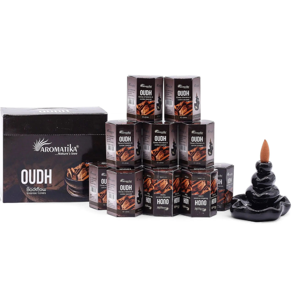 Encens à reflux Oudh – Cônes backflow pour brûleur d’encens cascade (10 pièces) AWGifts Dropship