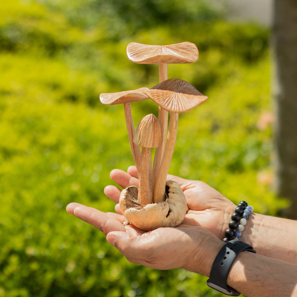 sculpture champignons fait main