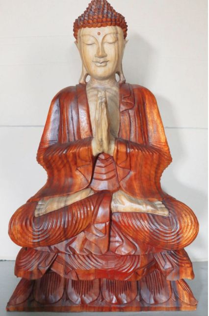 Statue de Bouddha Sculptée à la Main – 80 cm Namasté
