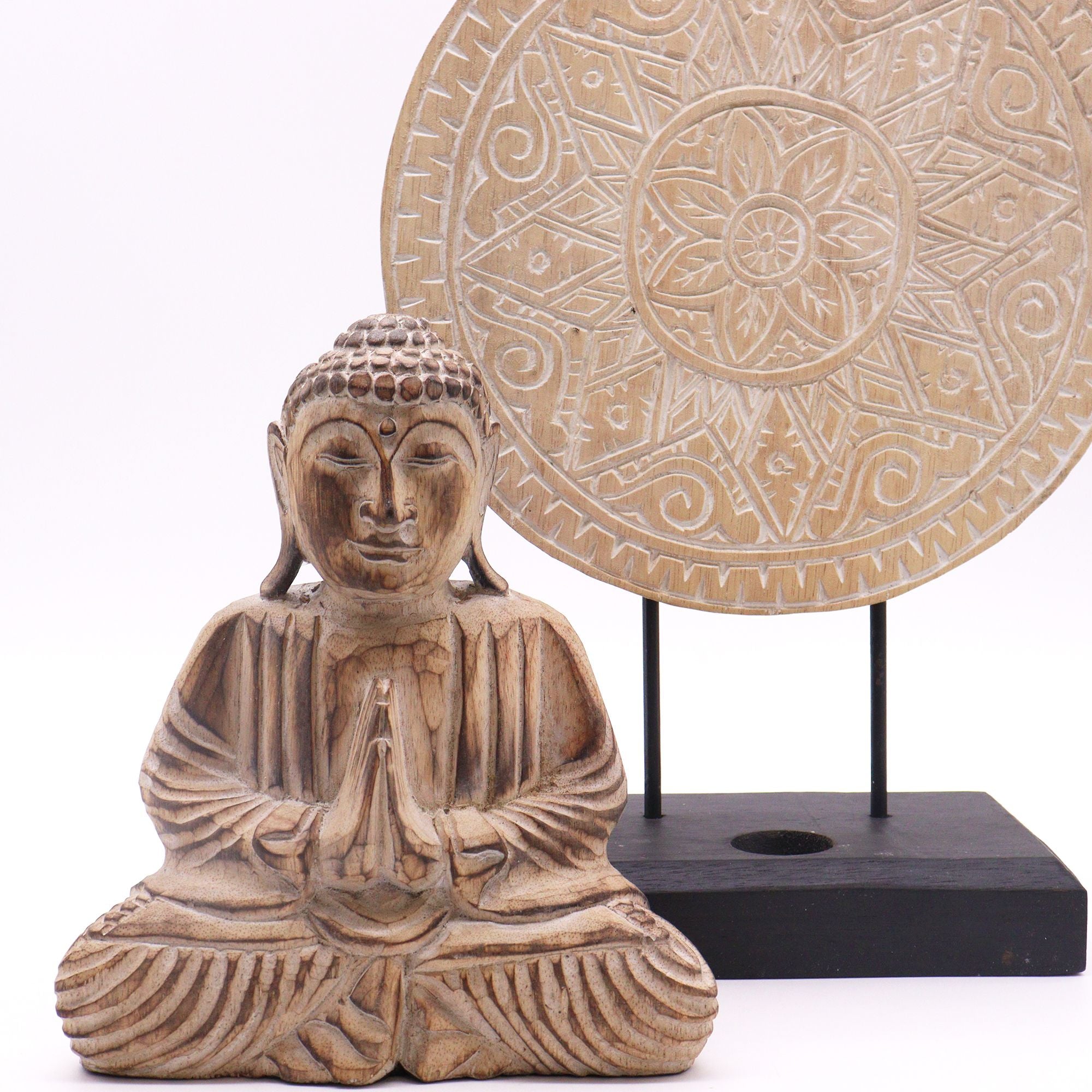 Ensemble Feng Shui Bouddha – Mandala Naturel (2 modèles)