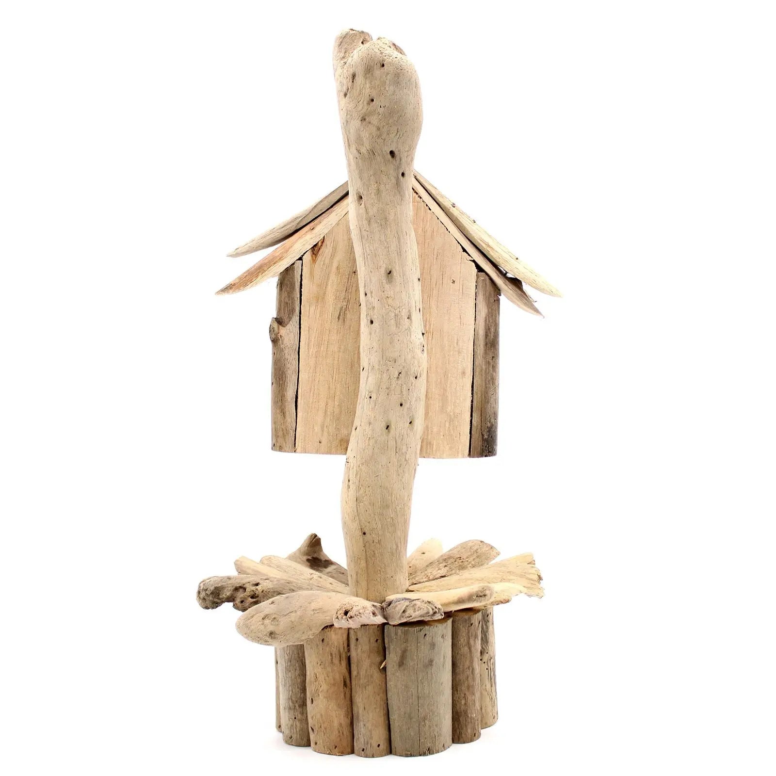 Driftwood Birdbox - On Stand AWGifts Dropship