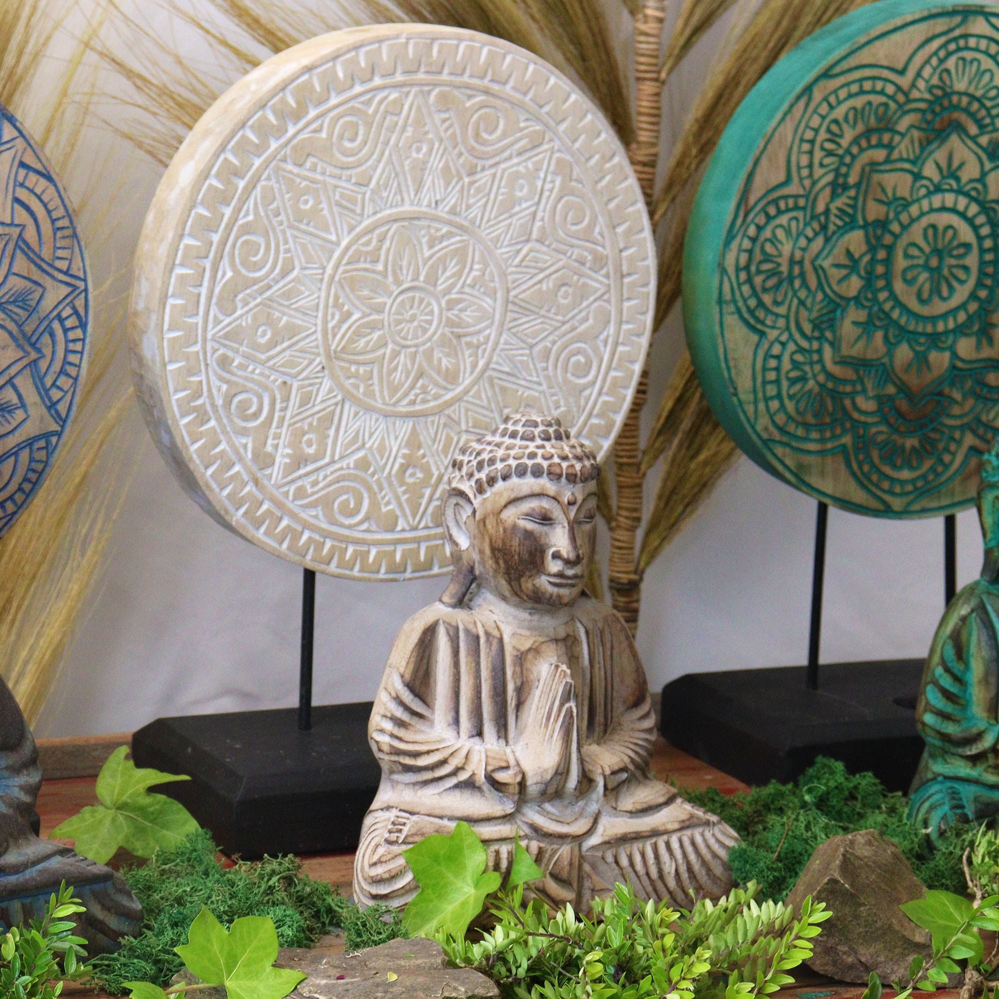 Ensemble Feng Shui Bouddha – Mandala Naturel (2 modèles)