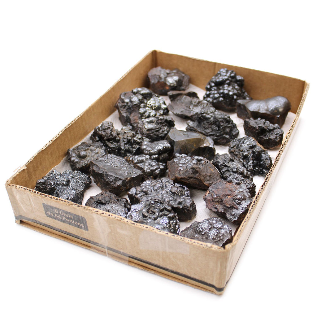 Hématite – Spécimens minéraux naturels (environ 20 pièces)