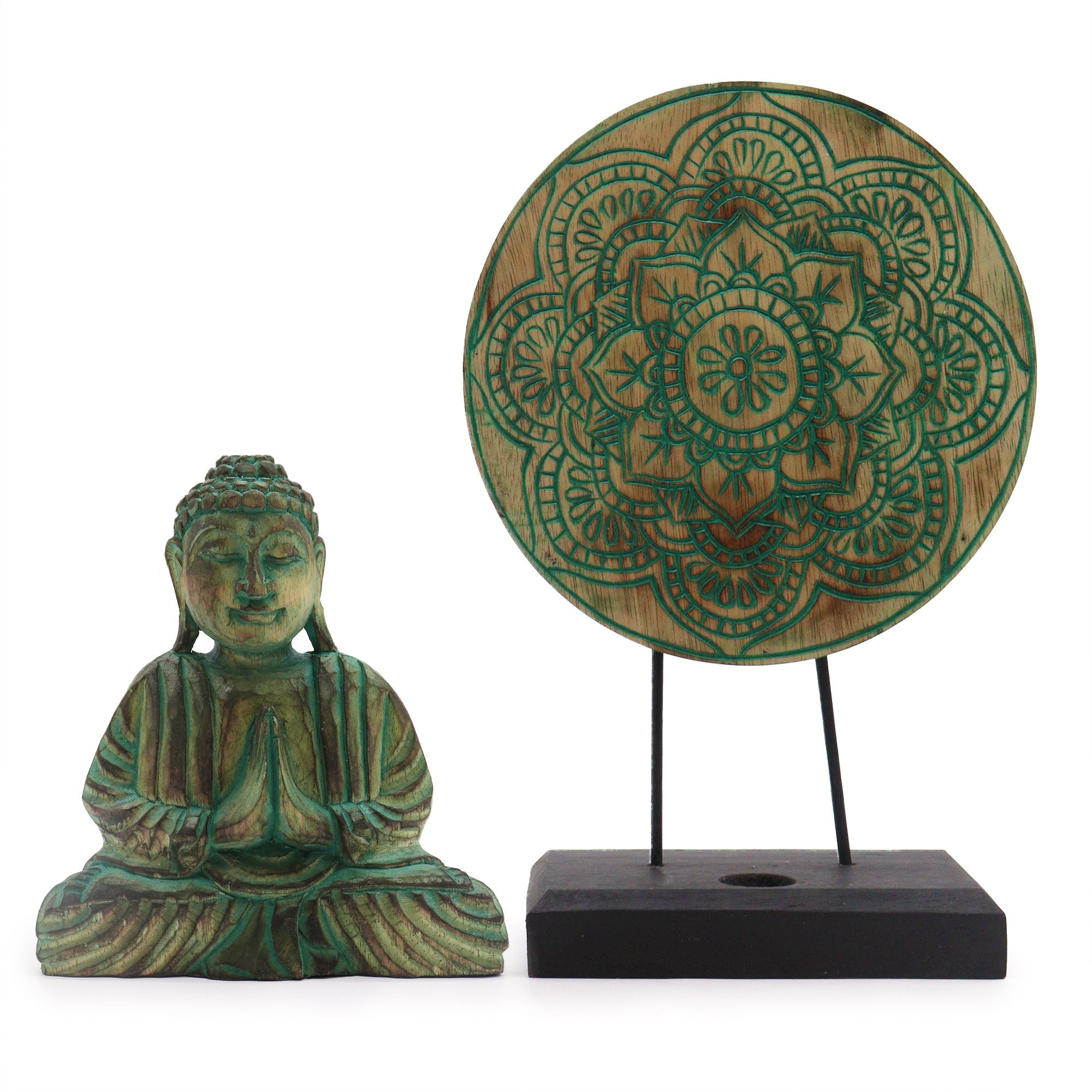 Ensemble Feng Shui Bouddha – Mandala Vert