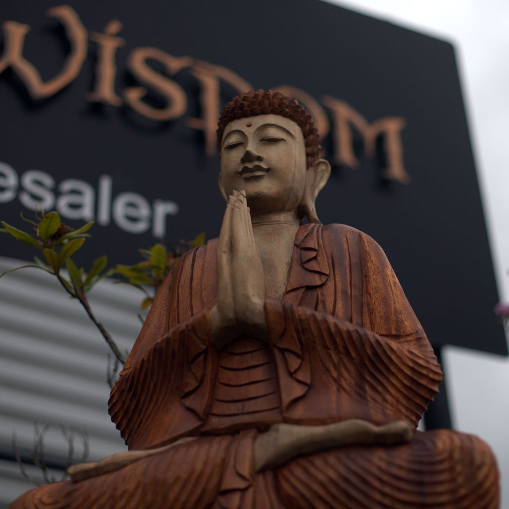 Statue de Bouddha Sculptée à la Main – 80 cm Namasté