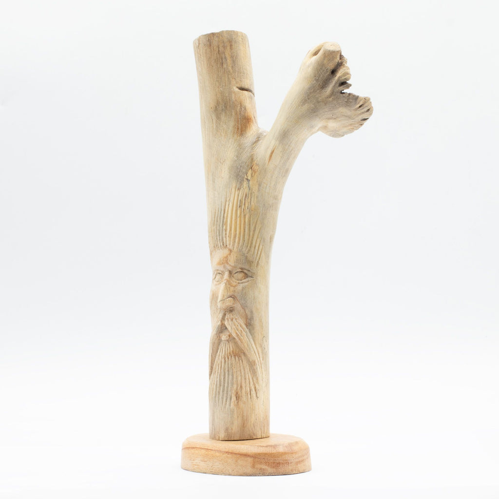 sculpture rustique artisanale en bois