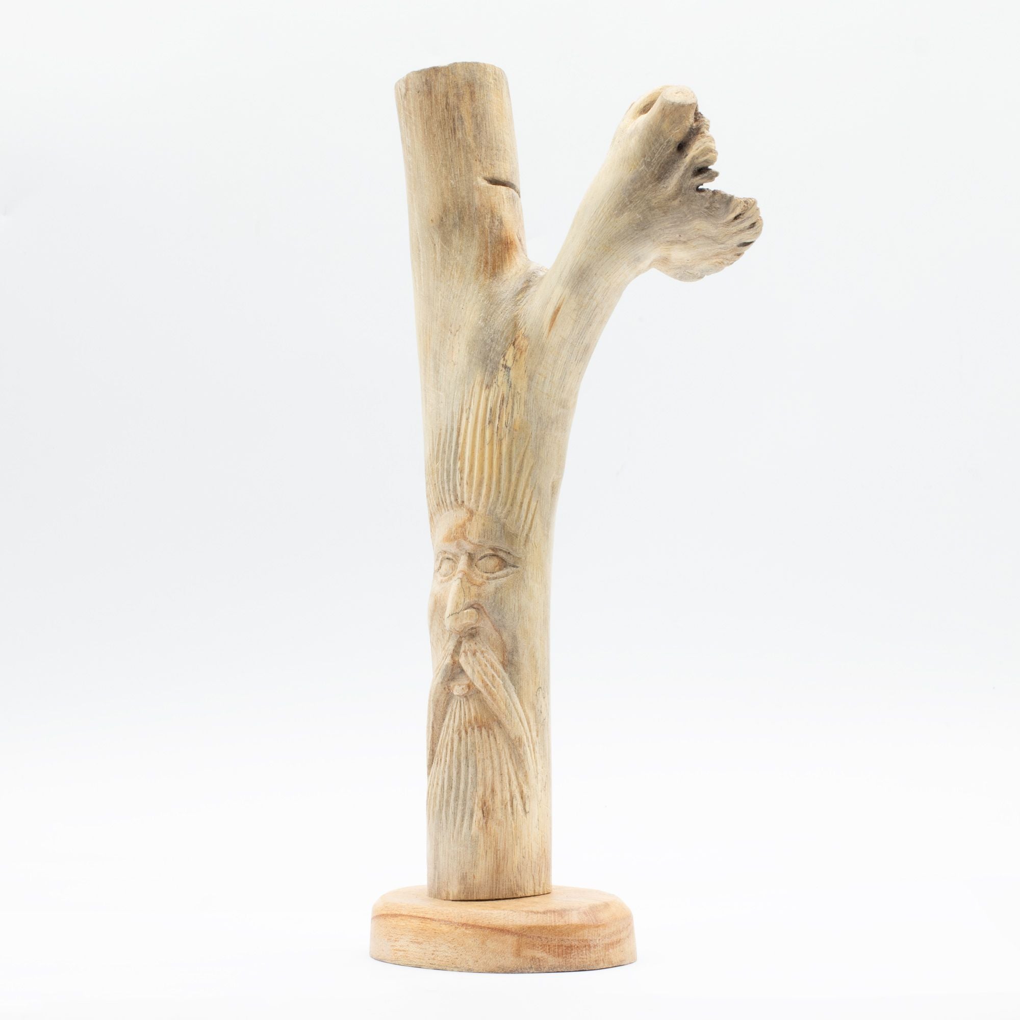 sculpture rustique artisanale en bois
