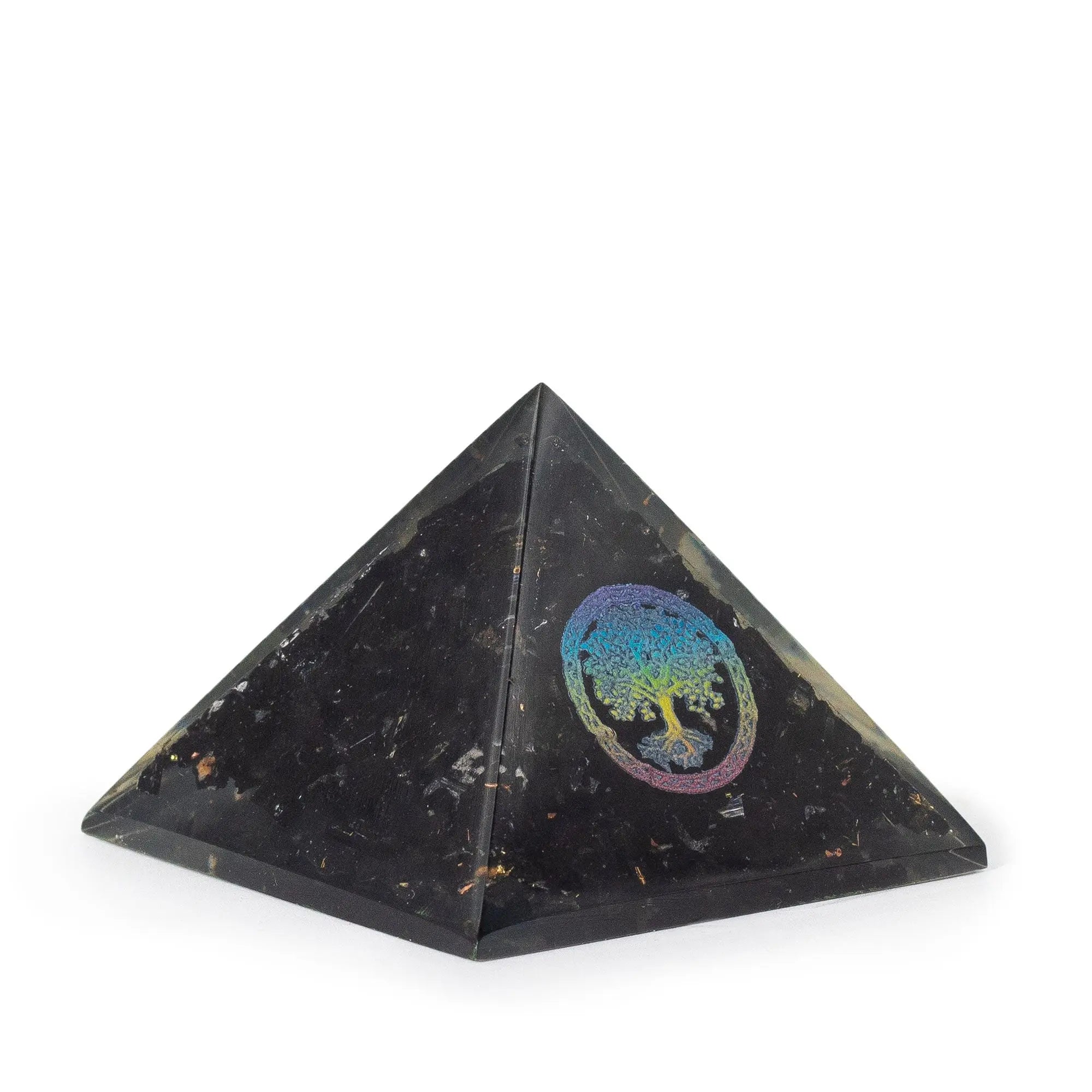 Pyramide d’orgonite Arbre de Vie avec tourmaline noire – 5,5 × 4,5 cm AWGifts Dropship