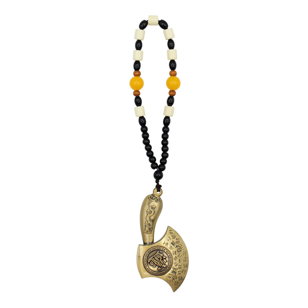 Suspension Feng Shui en Laiton – Hache Symbolique de Protection & Prospérité AWGifts Dropship