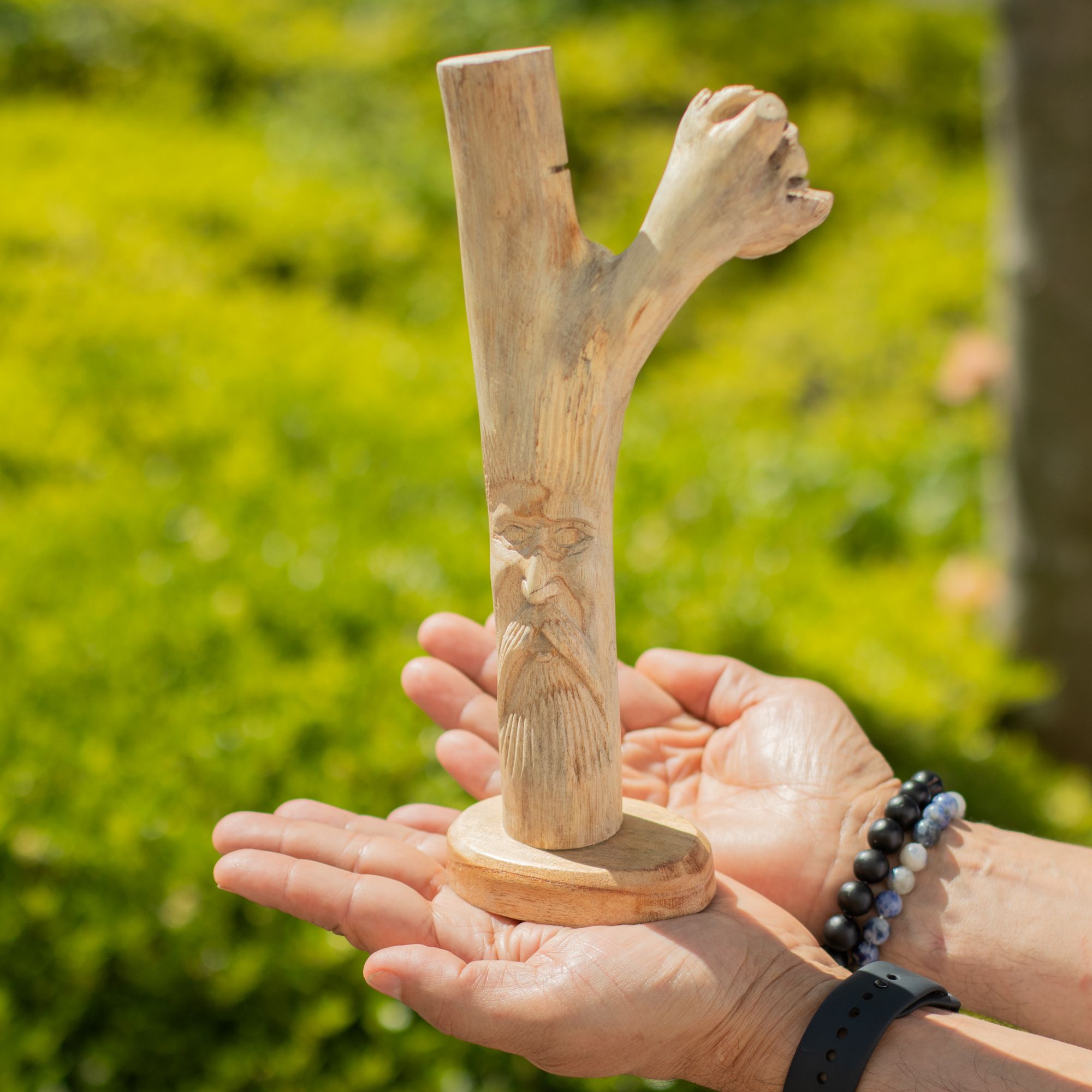 décoration forestière en bois naturel