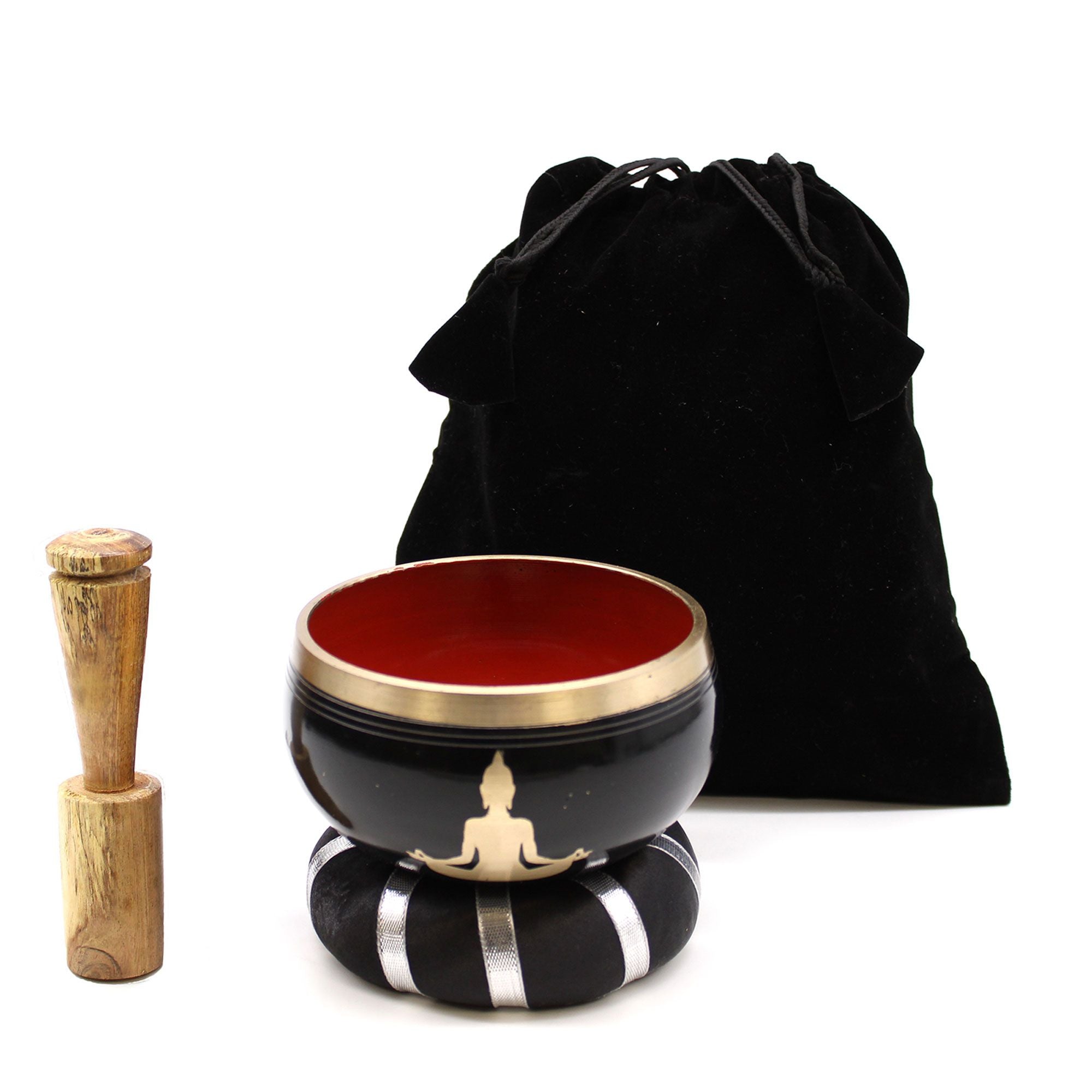 Ensemble de bols chantants - Noir/Orange 10,7 cm