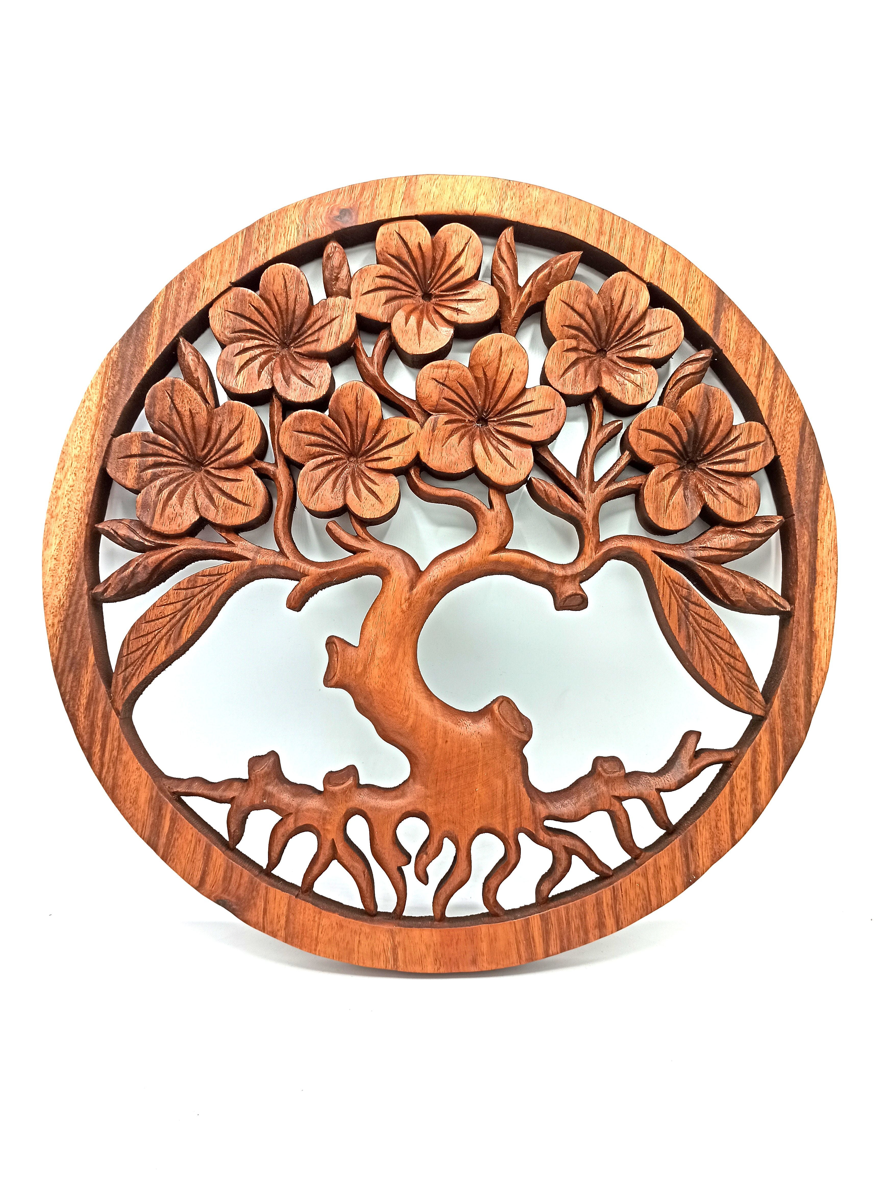 Panneau Arbre de Vie Frangipanier – 40 cm