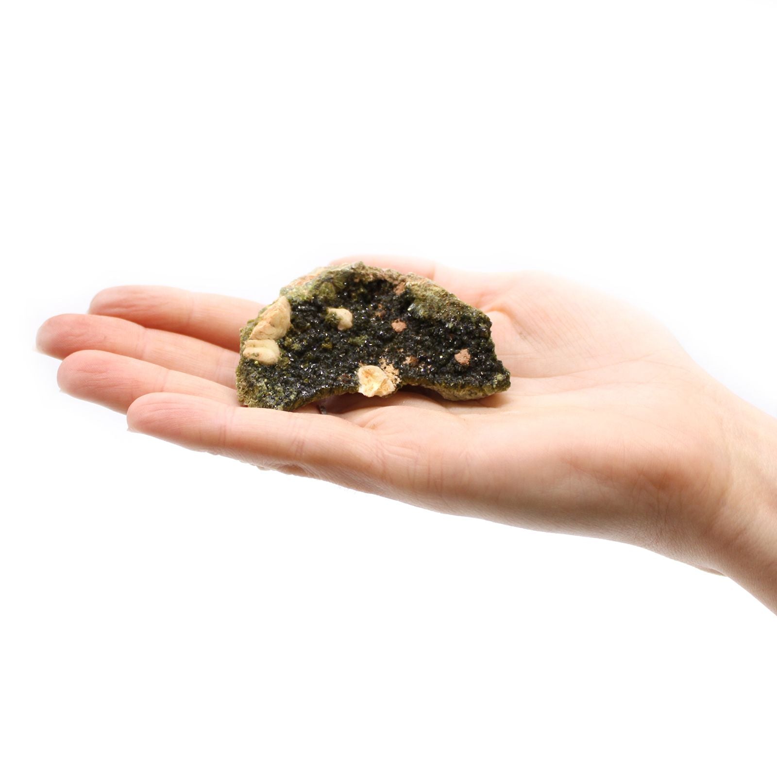 Épidote – Spécimens minéraux naturels (environ 10 pièces)