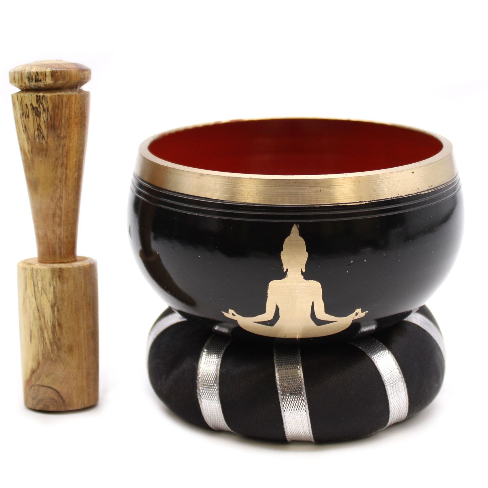 Ensemble de bols chantants - Noir/Orange 10,7 cm