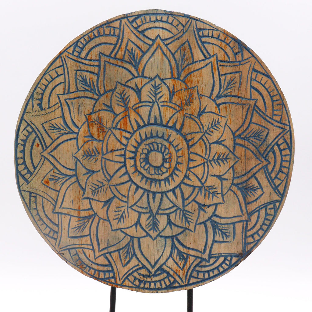 Ensemble Feng Shui Bouddha – Mandala Fleur Bleu (2 modèles)