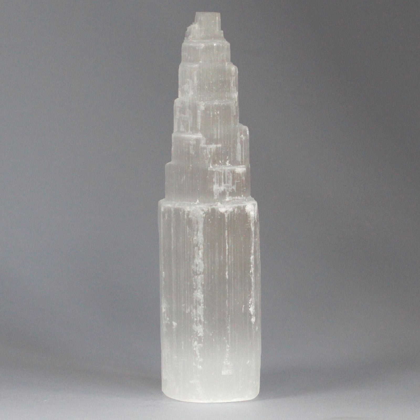 Natural selenite tower – 20 cm – Crystallized gypsum