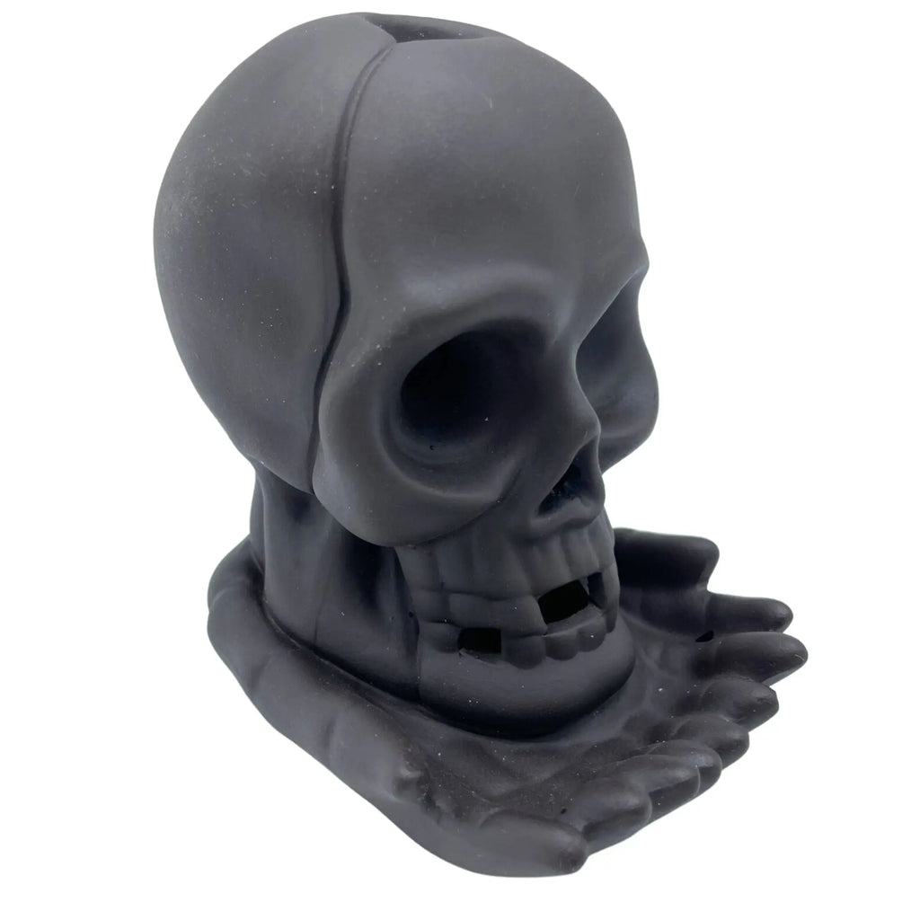 Brûleur d’Encens à Reflux Tête de Mort – Porte Encens Gothique en Céramique AWGifts Dropship