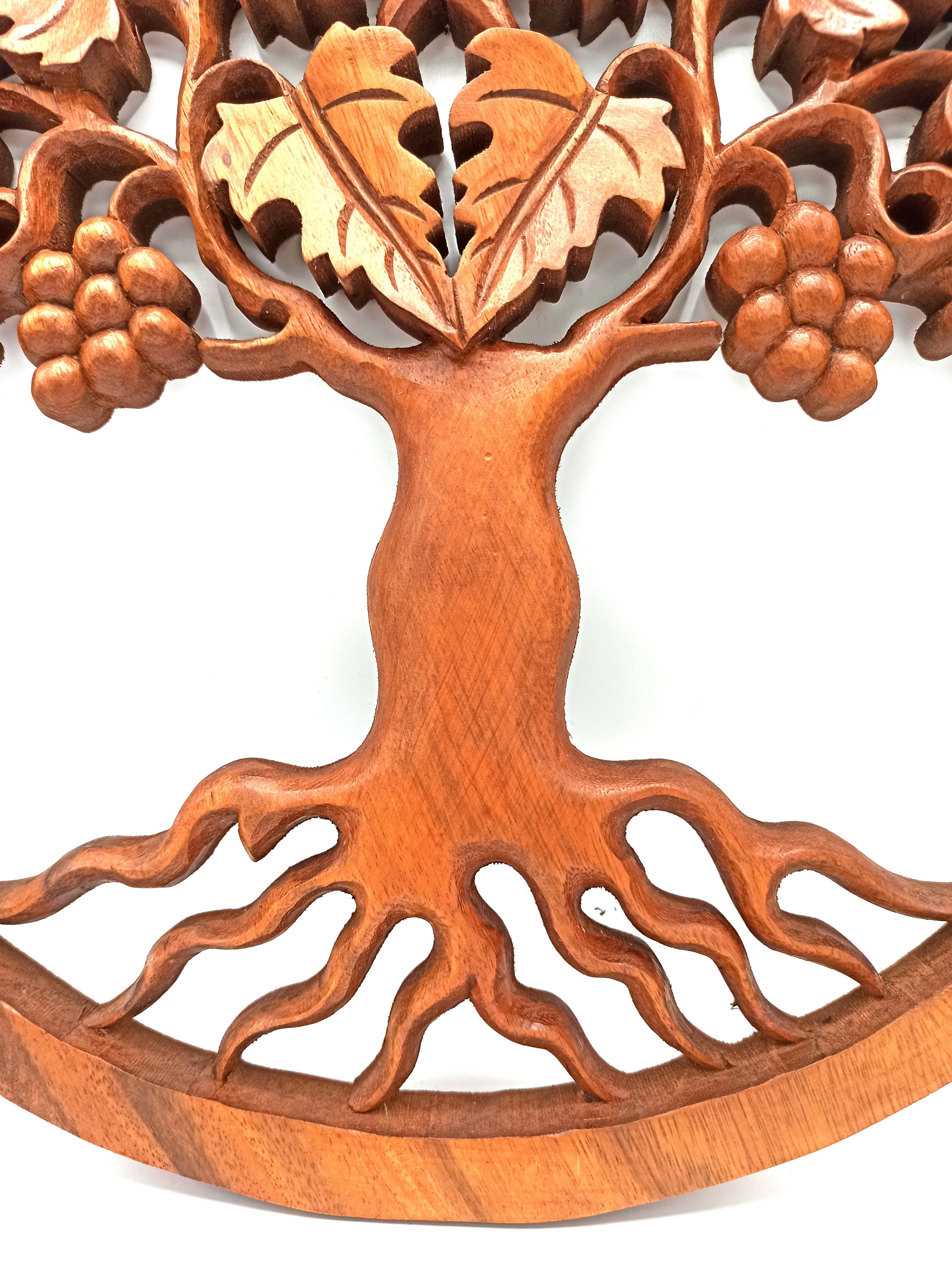 Panneau Arbre de Vie – Raisins – 40 cm