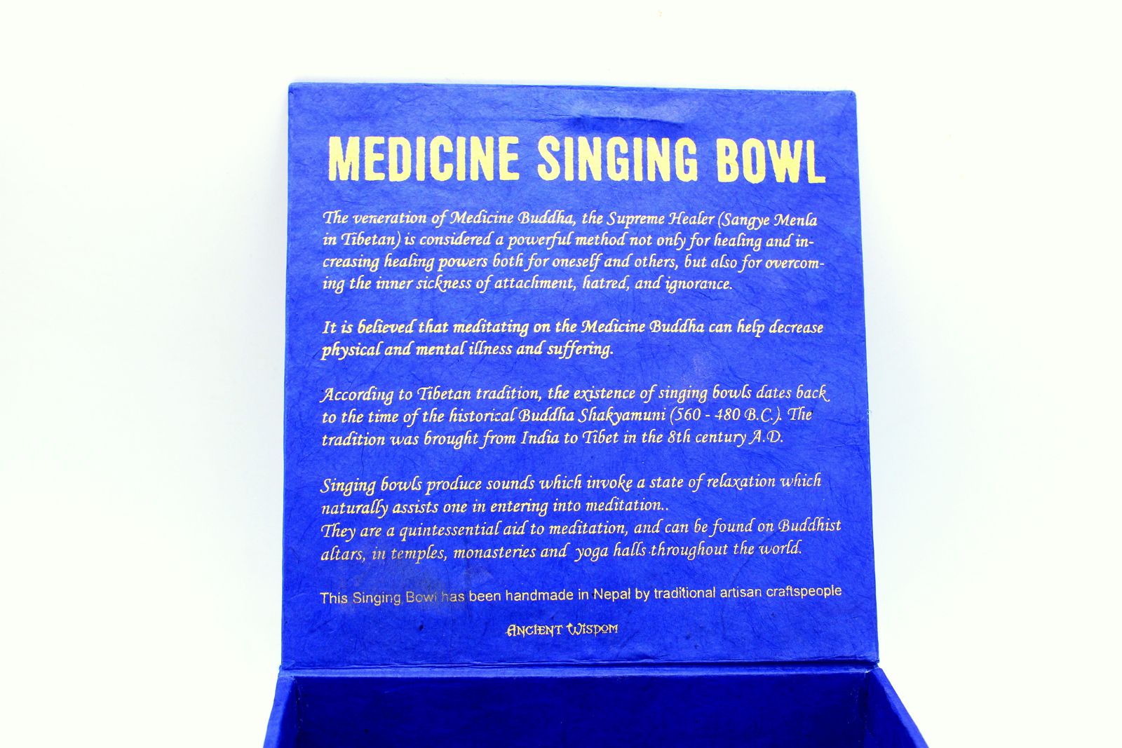 Sacred Box Set: Medicine Buddha Singing Bowl — 13 cm