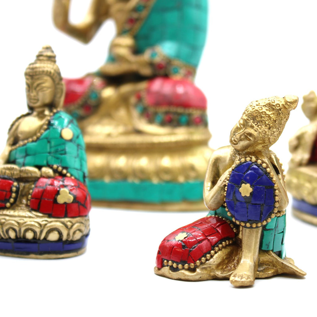 Statue de Bouddha en Laiton – Geste de Méditation – 6,5 cm