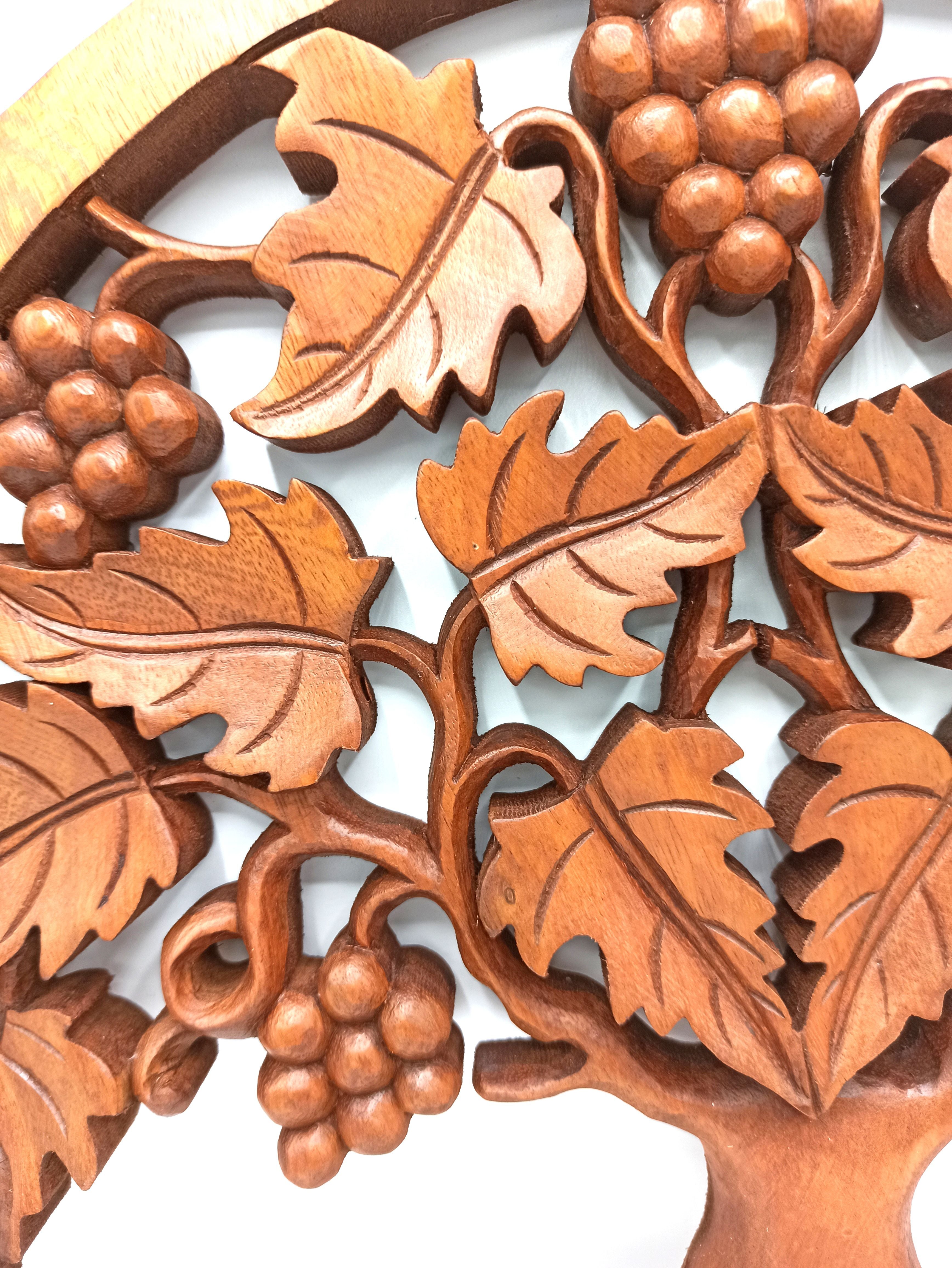 Panneau Arbre de Vie – Raisins – 40 cm