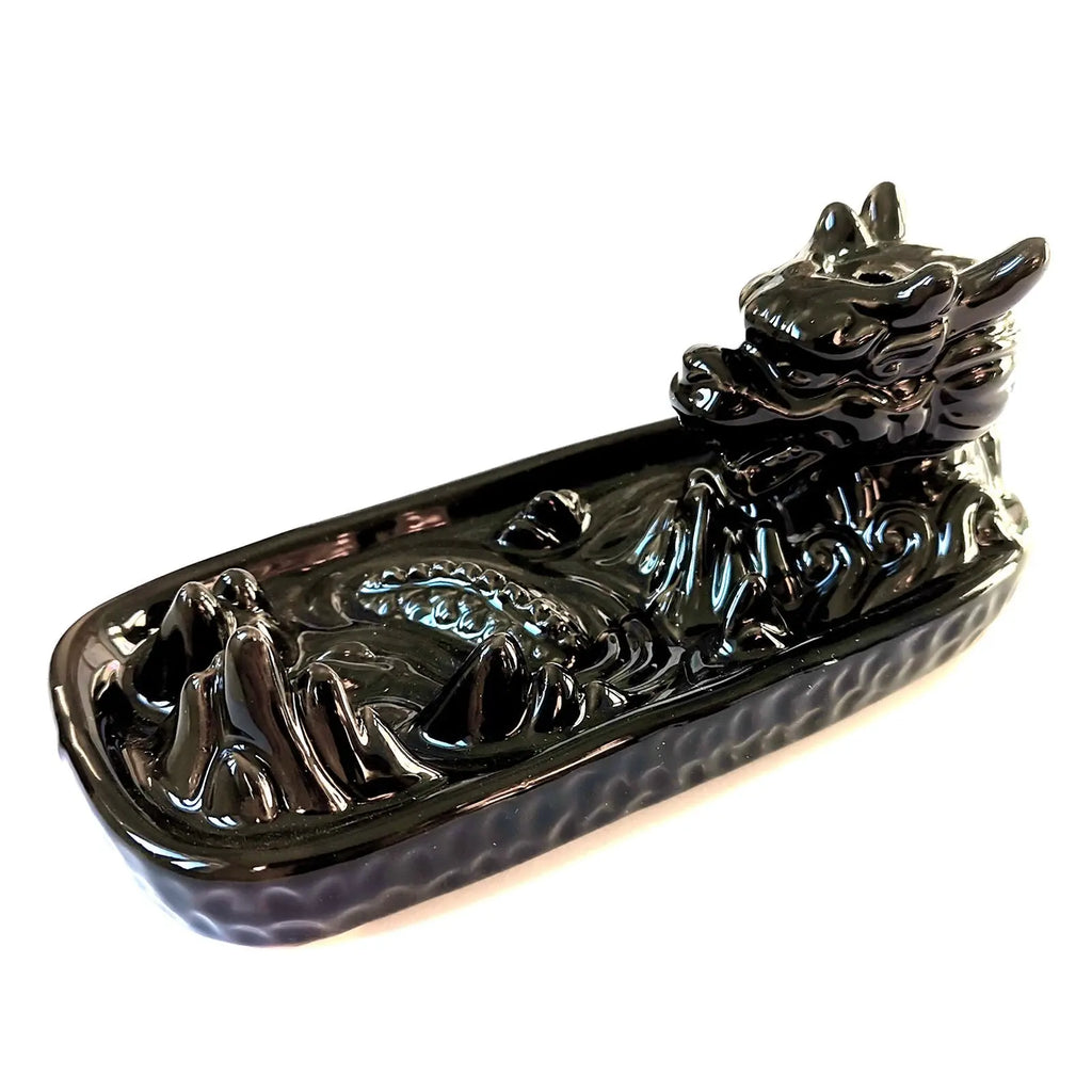 Brûleur d’encens à reflux Dragon dans la montagne – Cascade d’encens en céramique AWGifts Dropship