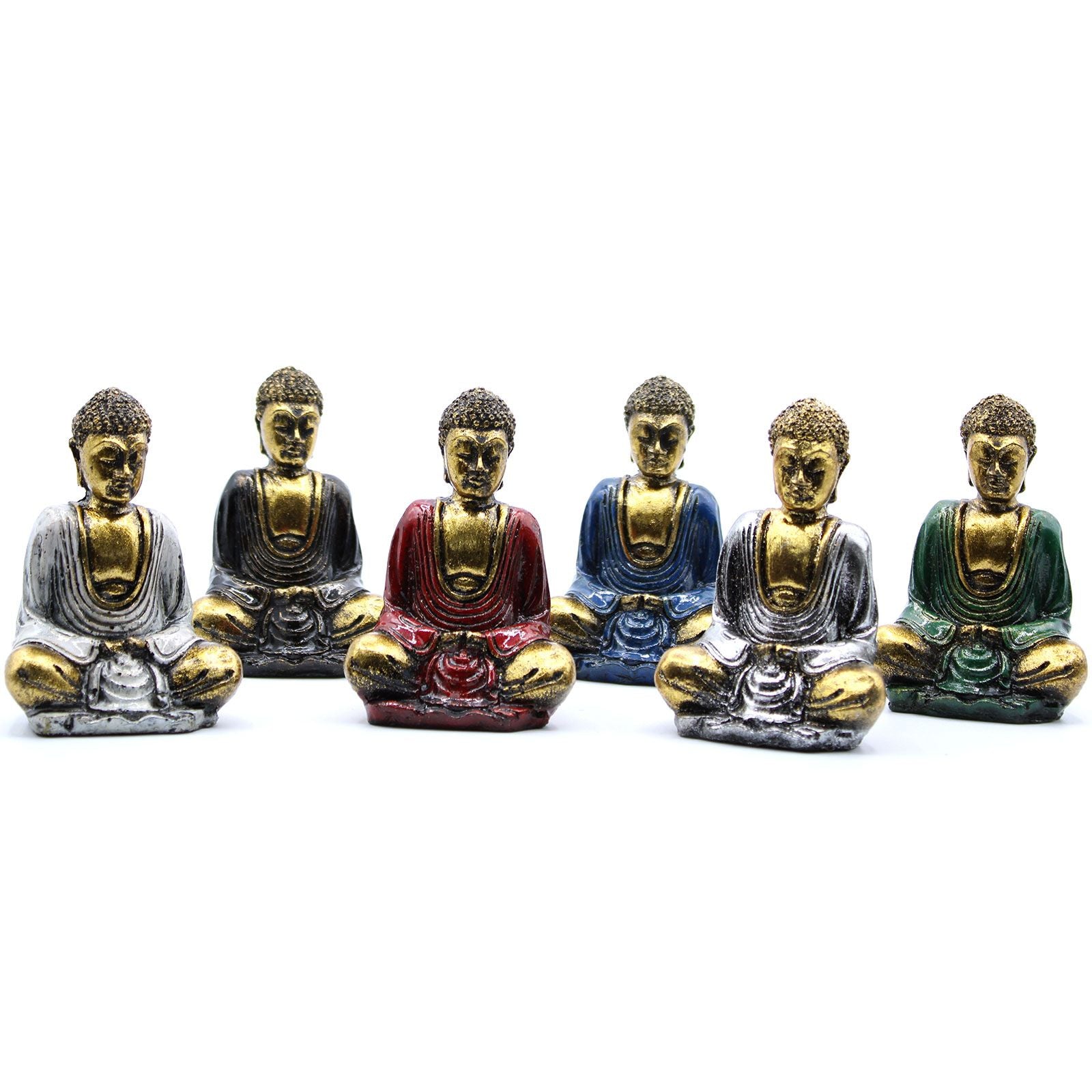 Bouddha Miniature Doré – Couleurs Assorties