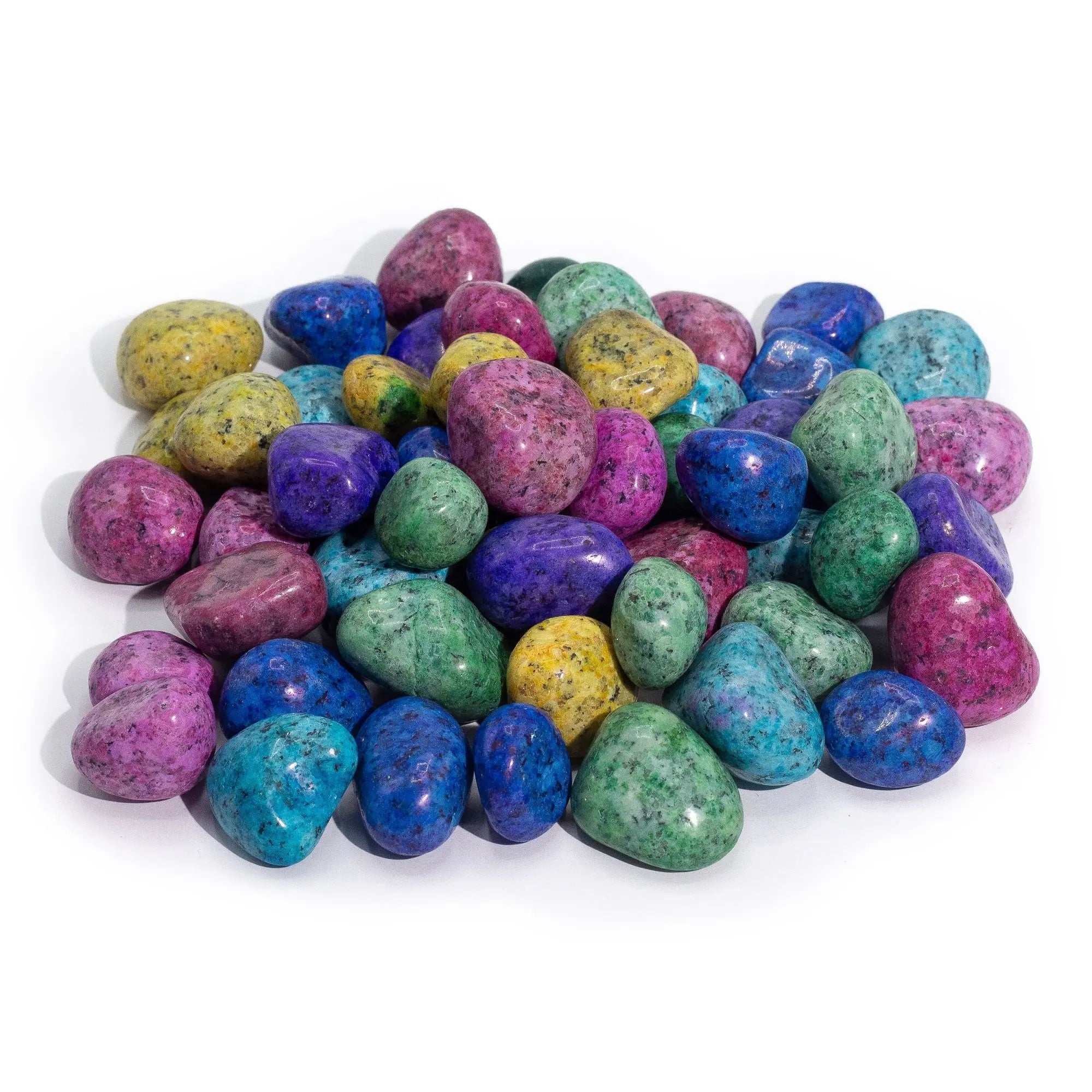 Pierres énergétiques jaspe dalmatien multicolore – Pierres roulées pour méditation et ancrage (1 kg) AWGifts Dropship