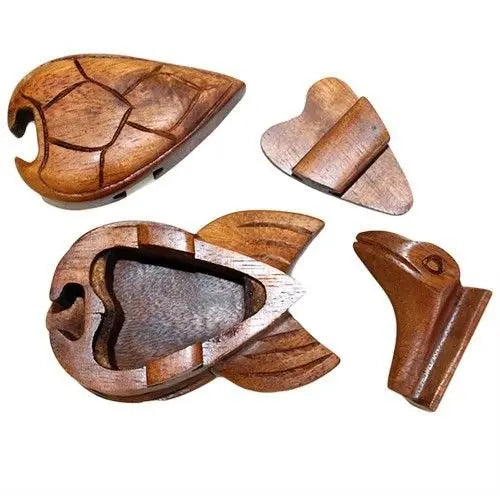 Boîte magique de Bali – Tortue en bois de Saman AWGifts Dropship