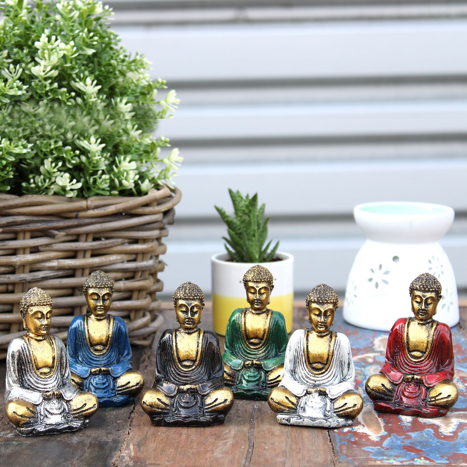 Bouddha Miniature Doré – Couleurs Assorties