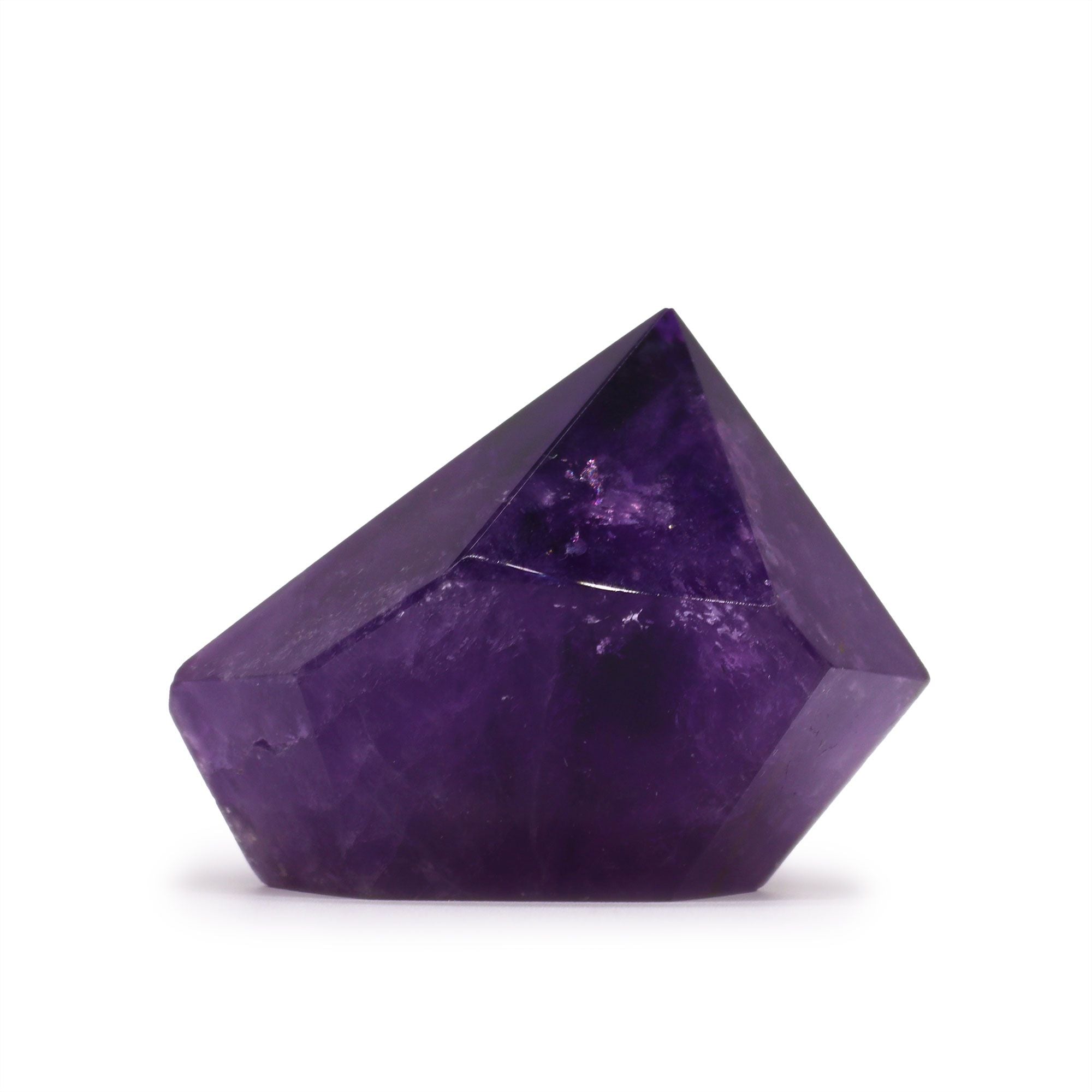 Pointes d’améthyste de couleur moyenne riche (environ 5,5 à 6,5 cm)