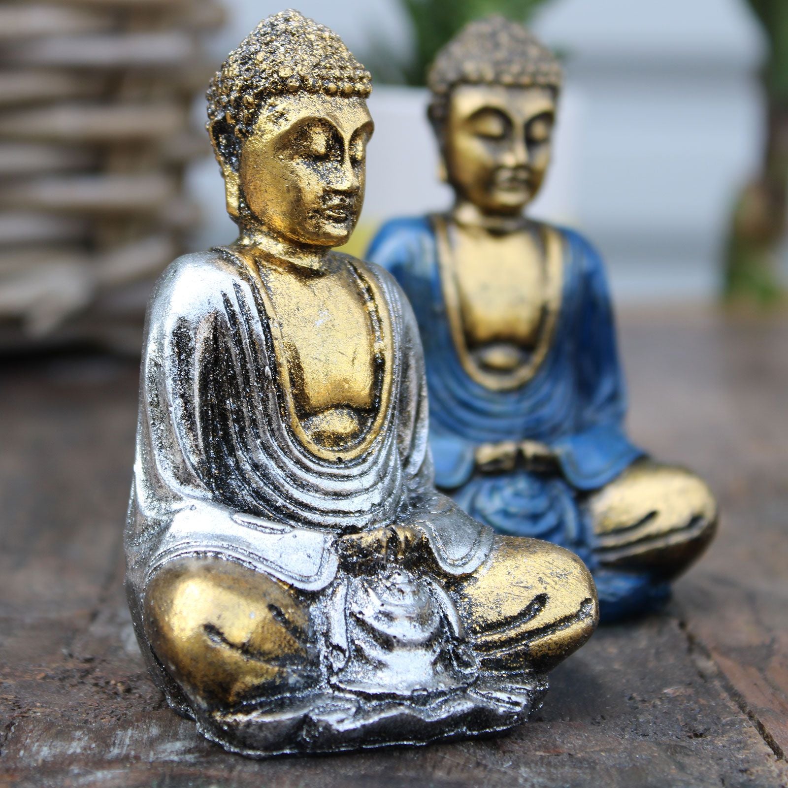 Bouddha Miniature Doré – Couleurs Assorties