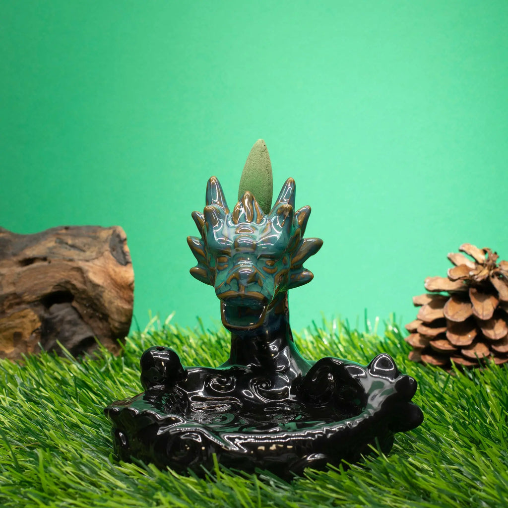 Brûleur d’encens à reflux Dragon – Grand bassin cascade en céramique AWGifts Dropship
