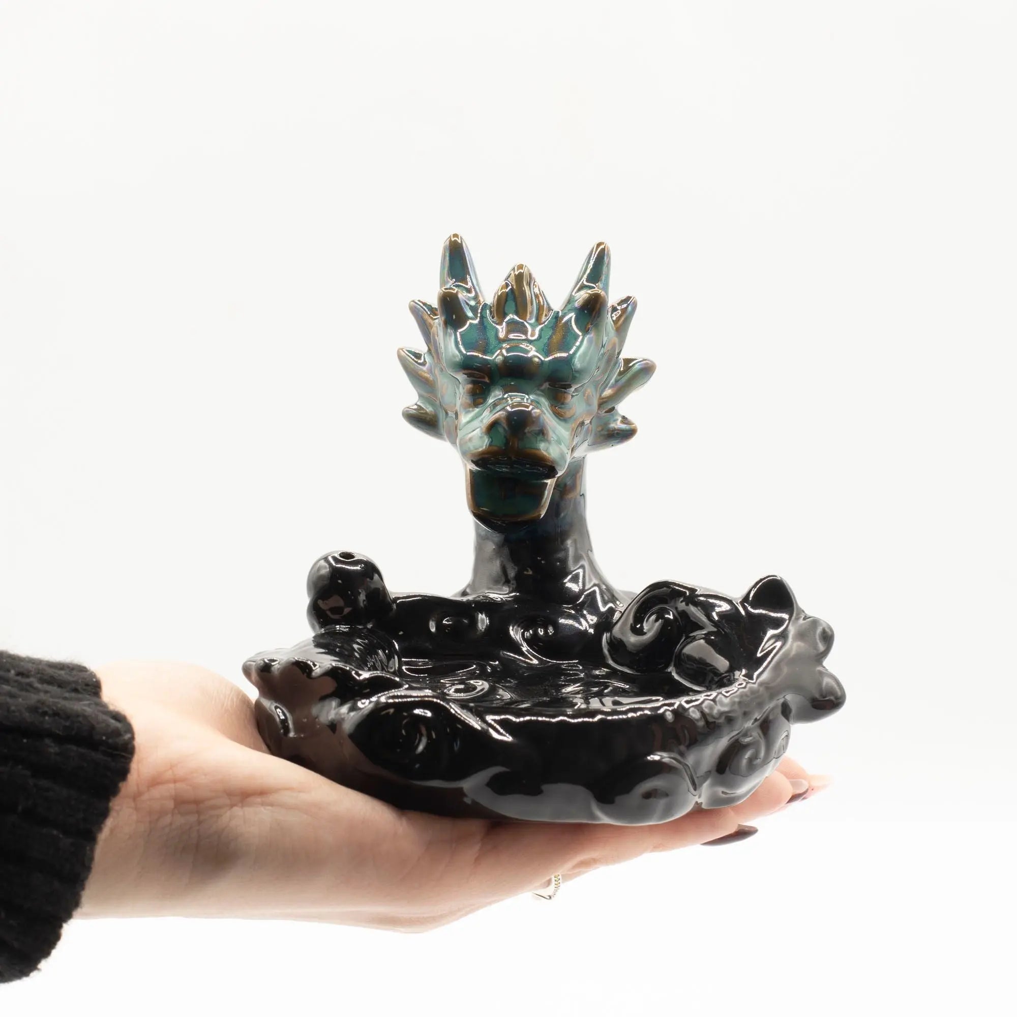 Brûleur d’encens à reflux Dragon – Grand bassin cascade en céramique AWGifts Dropship
