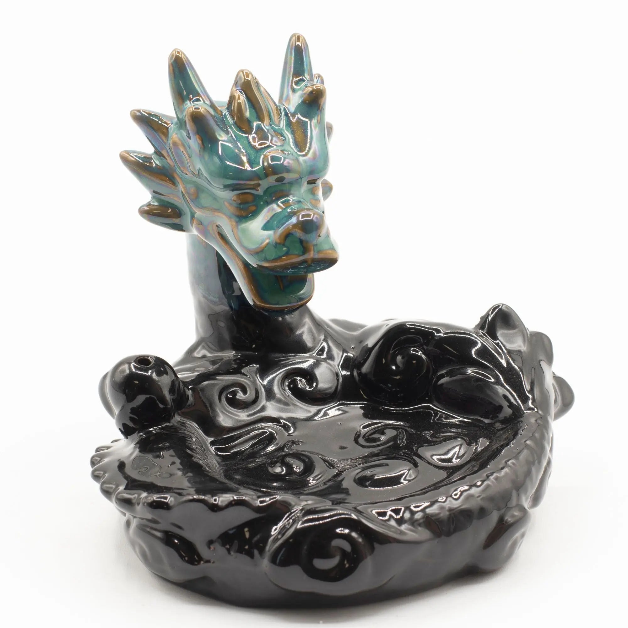Brûleur d’encens à reflux Dragon – Grand bassin cascade en céramique AWGifts Dropship