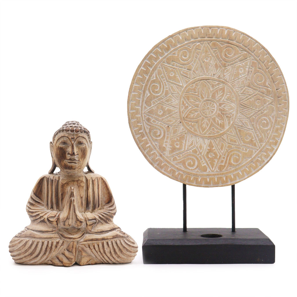 Ensemble Feng Shui Bouddha – Mandala Naturel (2 modèles)