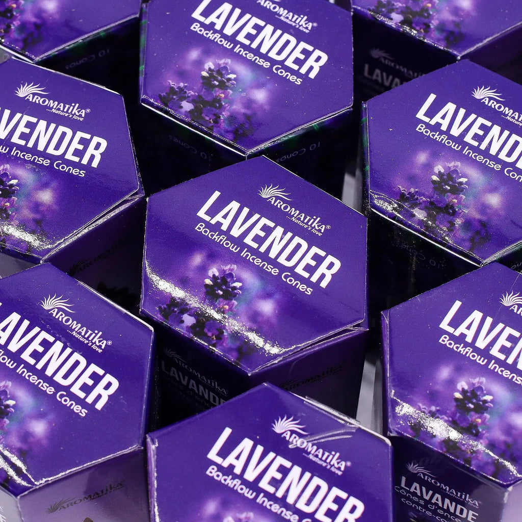 Encens à reflux Lavande – Cônes backflow pour brûleur d’encens cascade (10 pièces) AWGifts Dropship